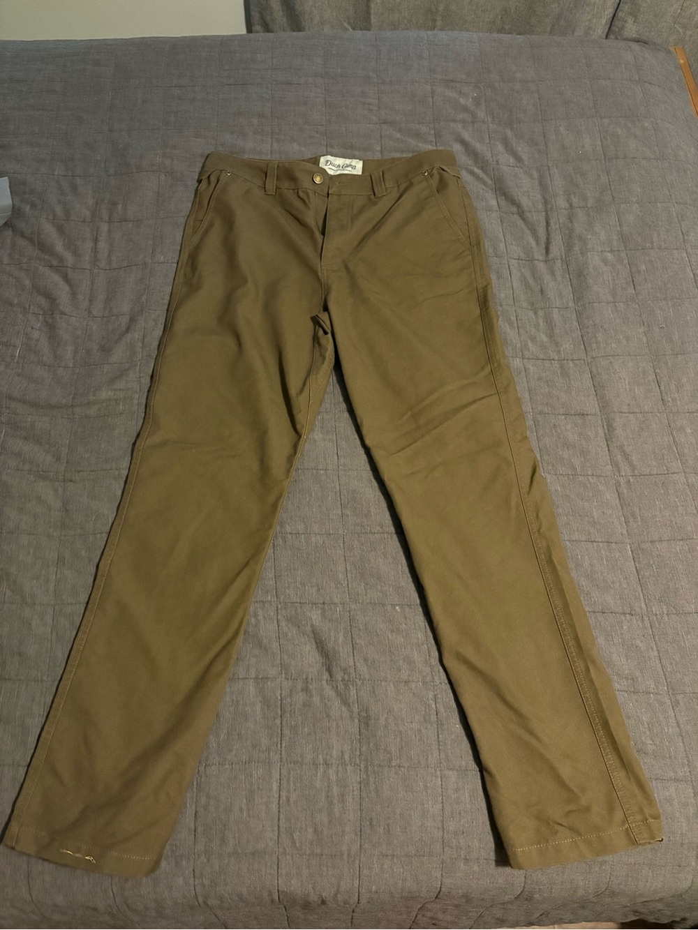 Men's Duck Camp Straight-Fit Khaki Pants in Pin Oak